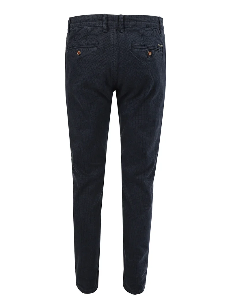 Pantaloni uomo slim fit in cotone - blu scuro