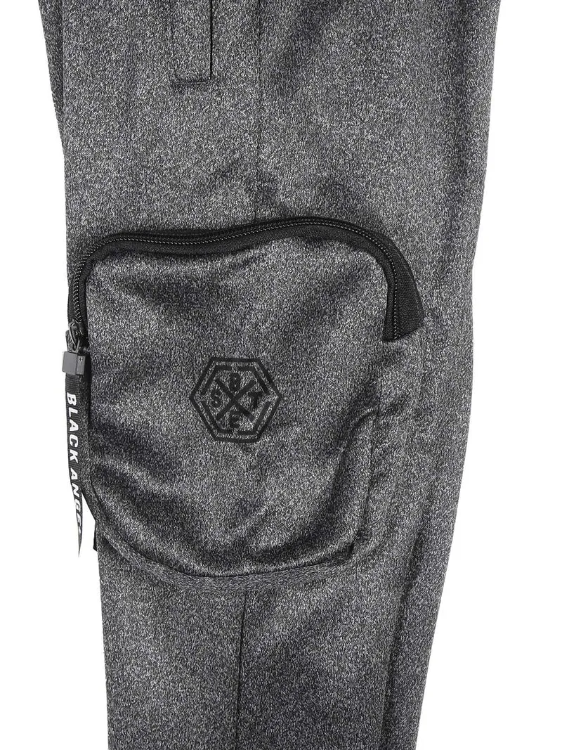 Pantaloni da bambino con tasconi laterali e polsini - grigio