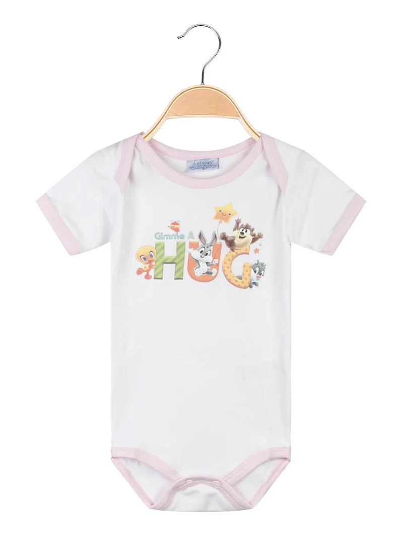 Body neonata a manica corta - bianco