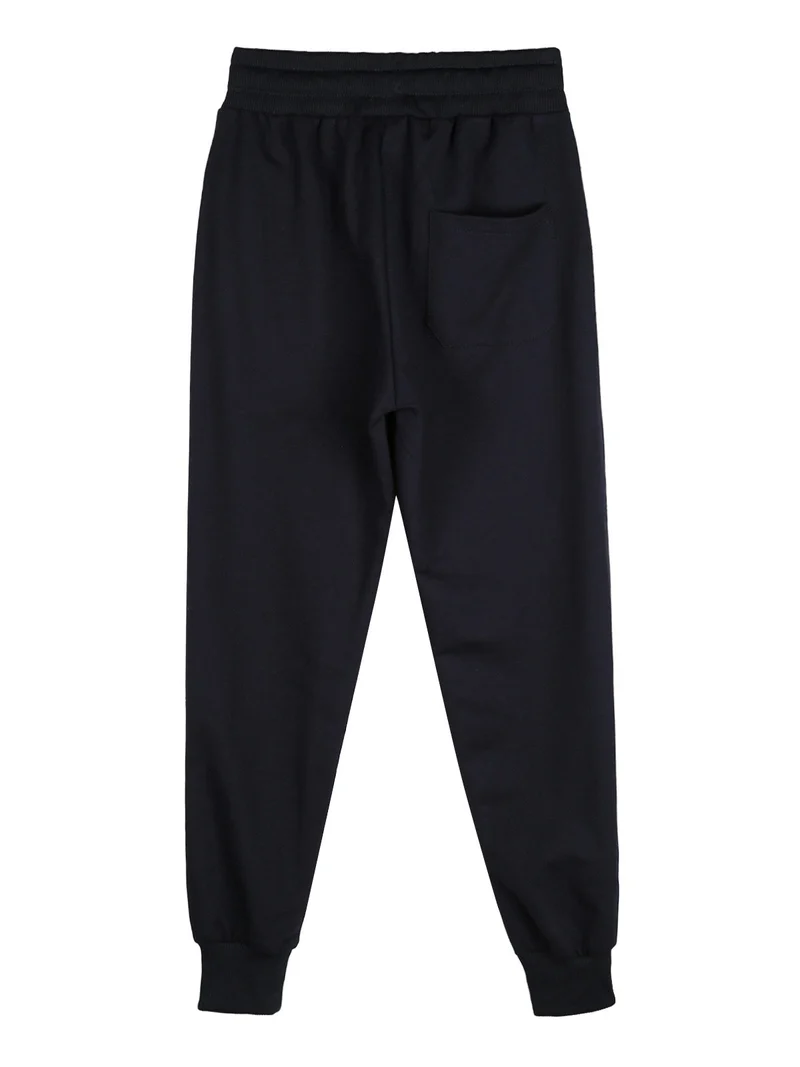 Pantaloni tuta da bambino con polsini - blu scuro