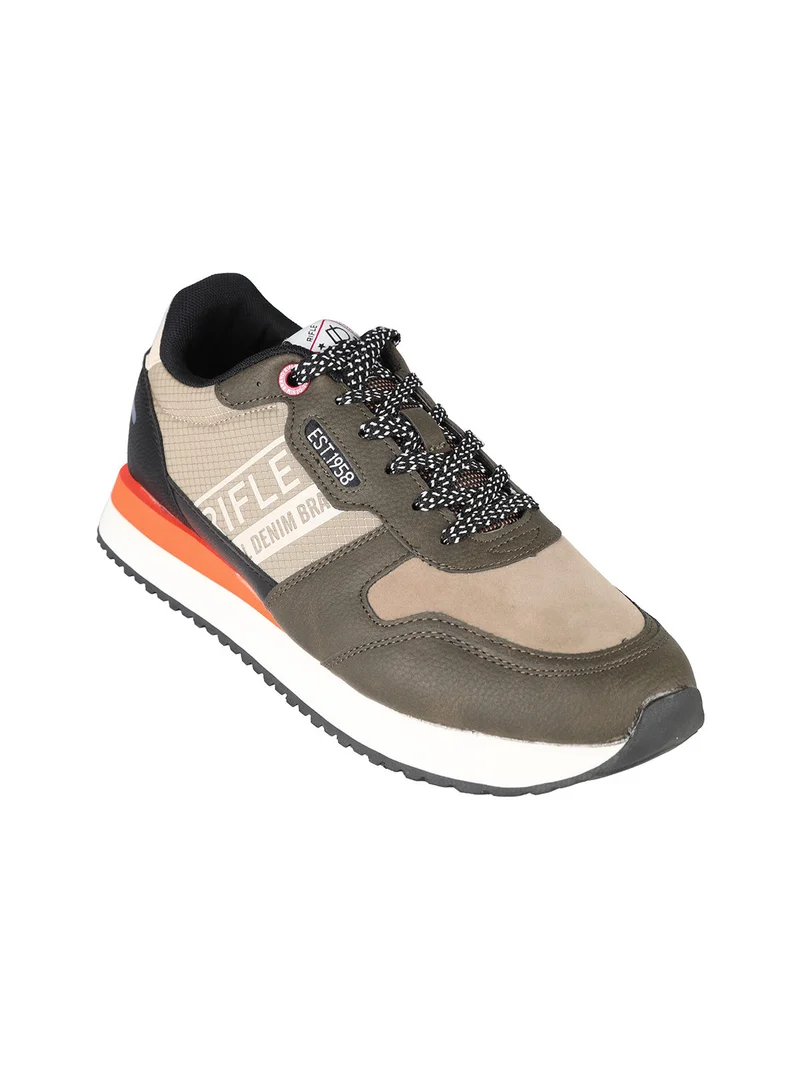 EVARAGE Sneakers da uomo stringate - militare