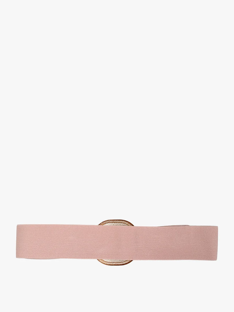 Cintura elastica da donna con fibbia - rosa
