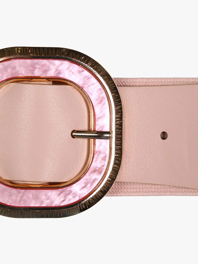 Cintura elastica da donna con fibbia - rosa