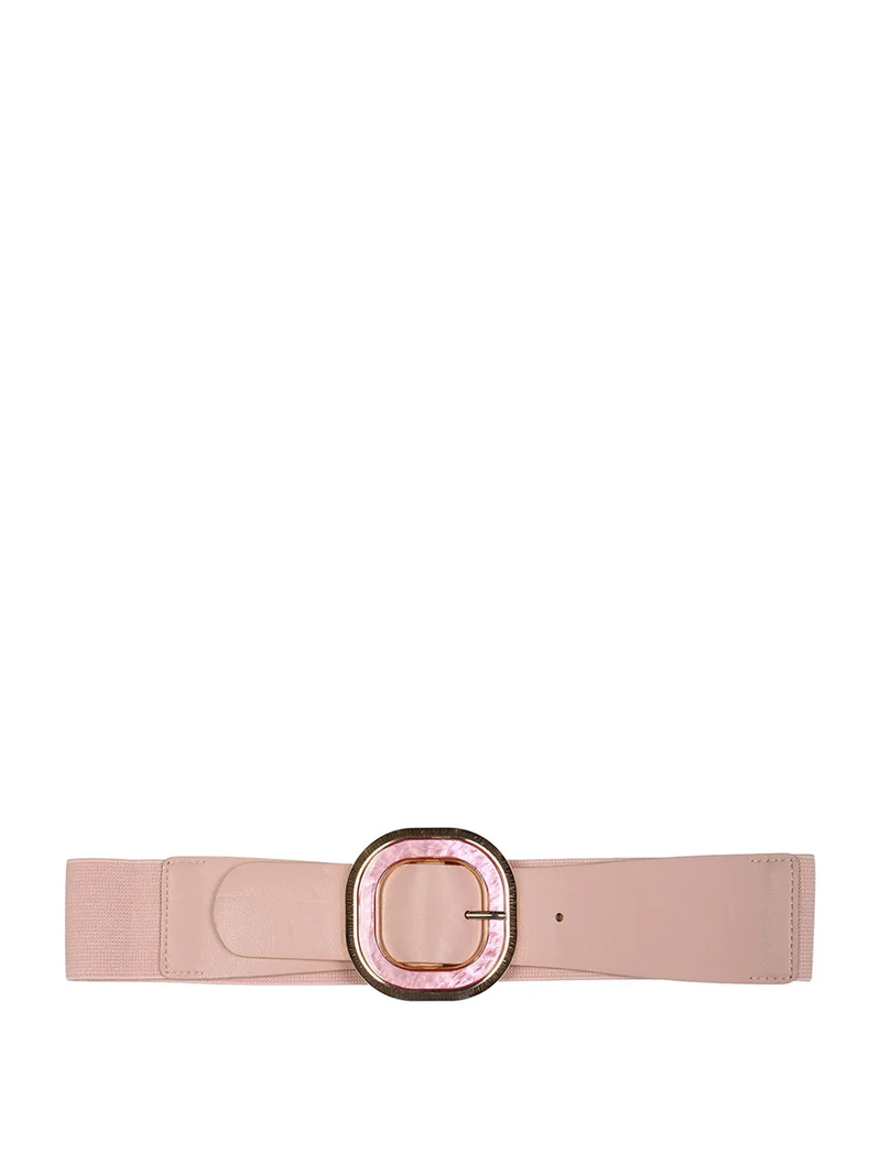 Cintura elastica da donna con fibbia - rosa