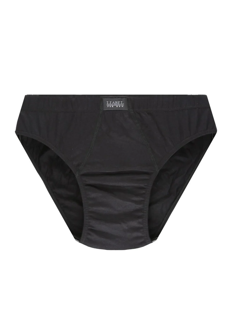 Slip da uomo in cotone mercerizzato - nero