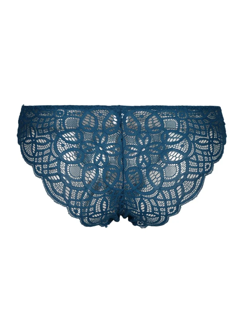Silp in pizzo - blu