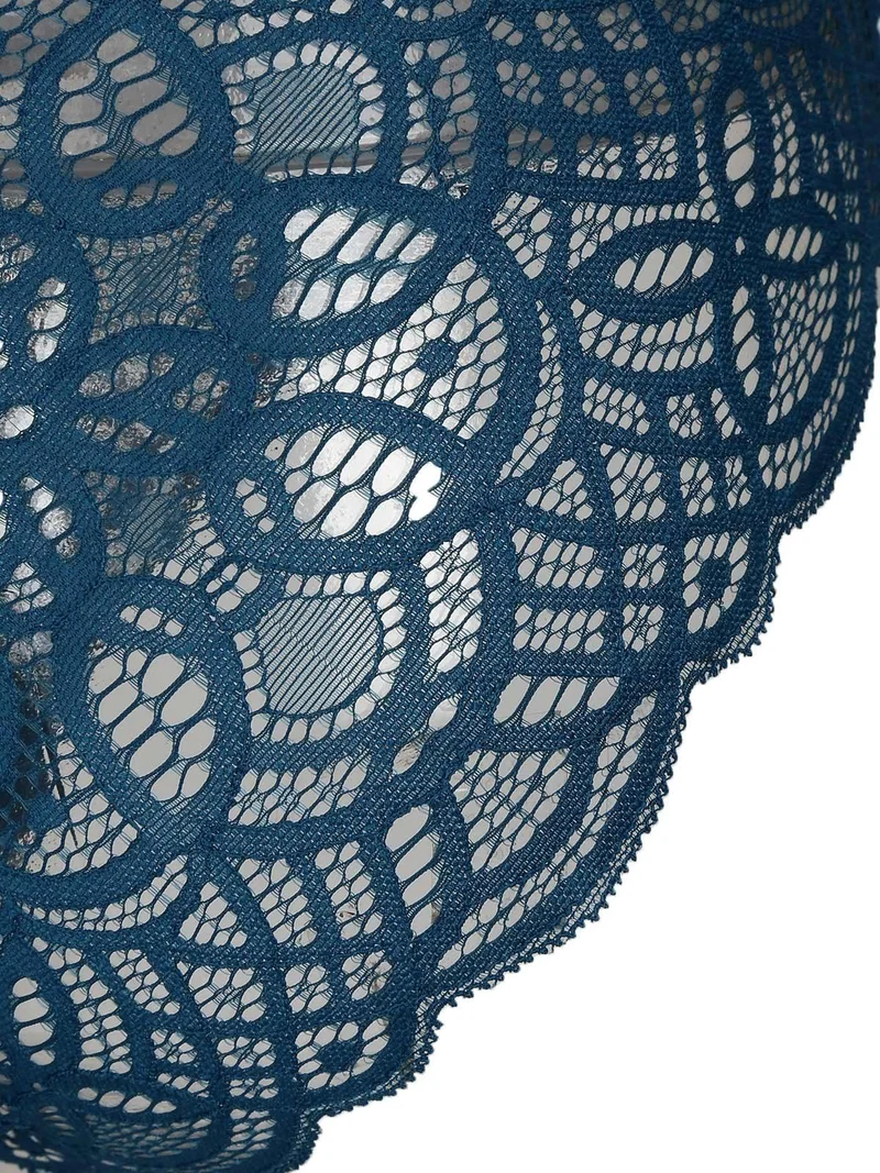 Silp in pizzo - blu