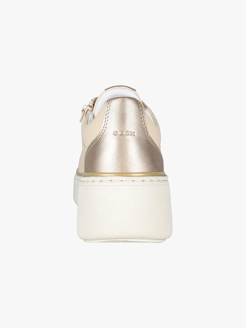 D SUNNETTY A Sneakers donna con zeppa - beige