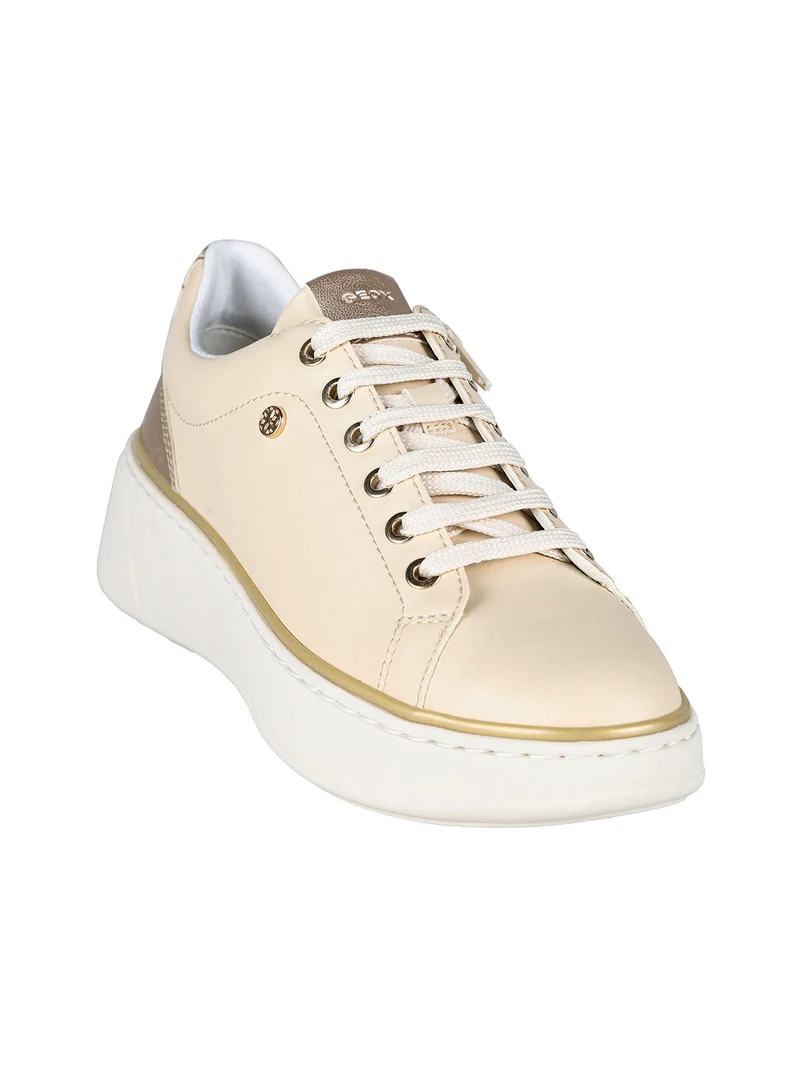 D SUNNETTY A Sneakers donna con zeppa - beige