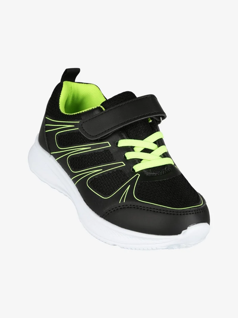 Sneakers da bambino con strappo - nero