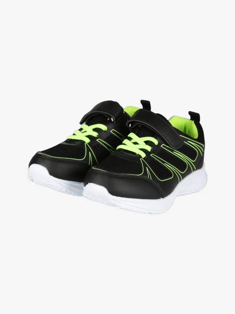Sneakers da bambino con strappo - nero