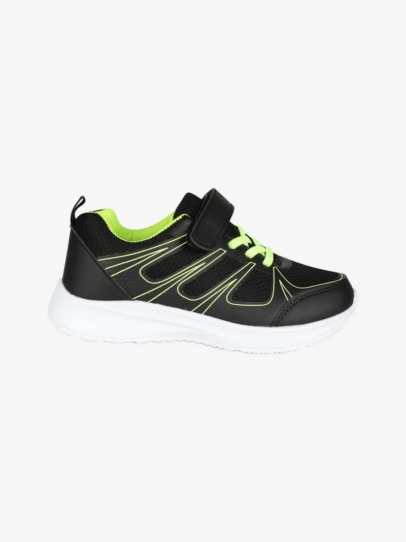 Sneakers da bambino con strappo - nero