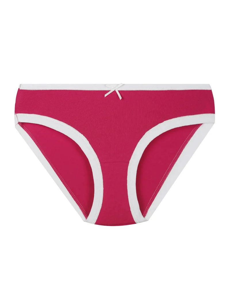Tris di slip da bambina in cotone - bianco