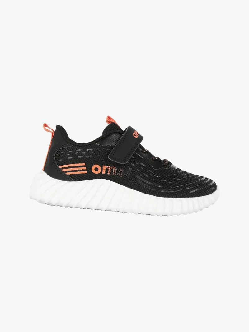 Sneakers bambino con strappo - nero