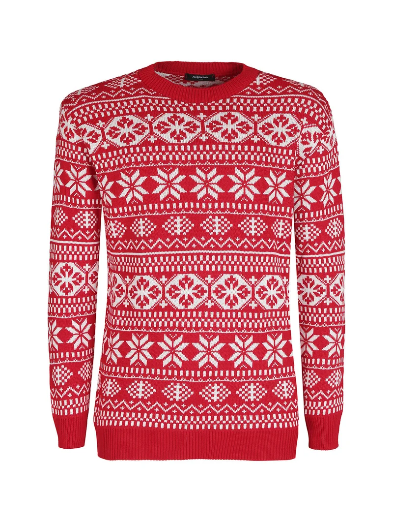 Maglione da uomo natalizio - rosso