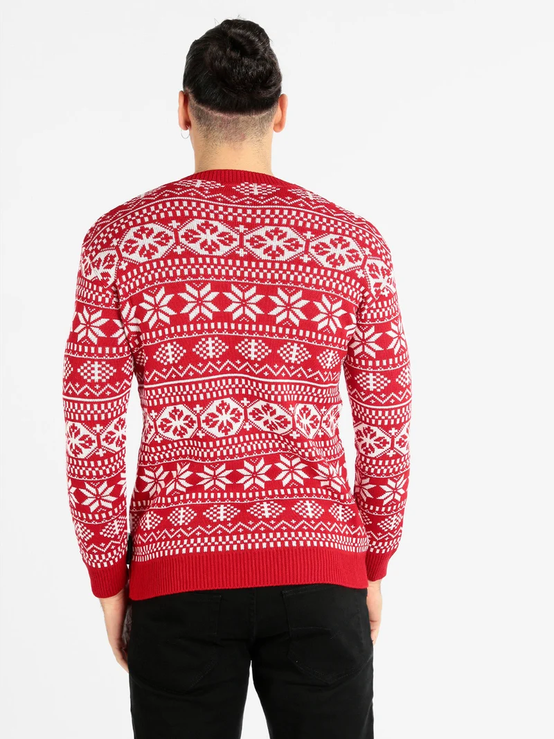 Maglione da uomo natalizio - rosso