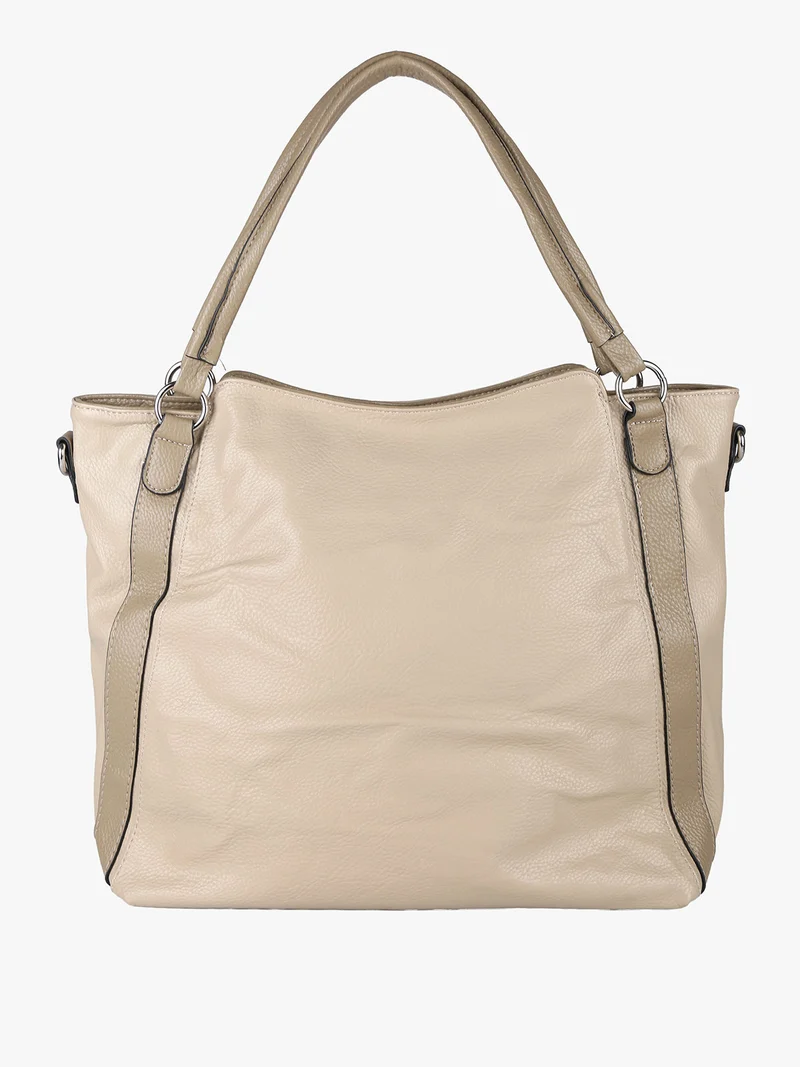Borsa hobo da donna con doppi manici - taupe