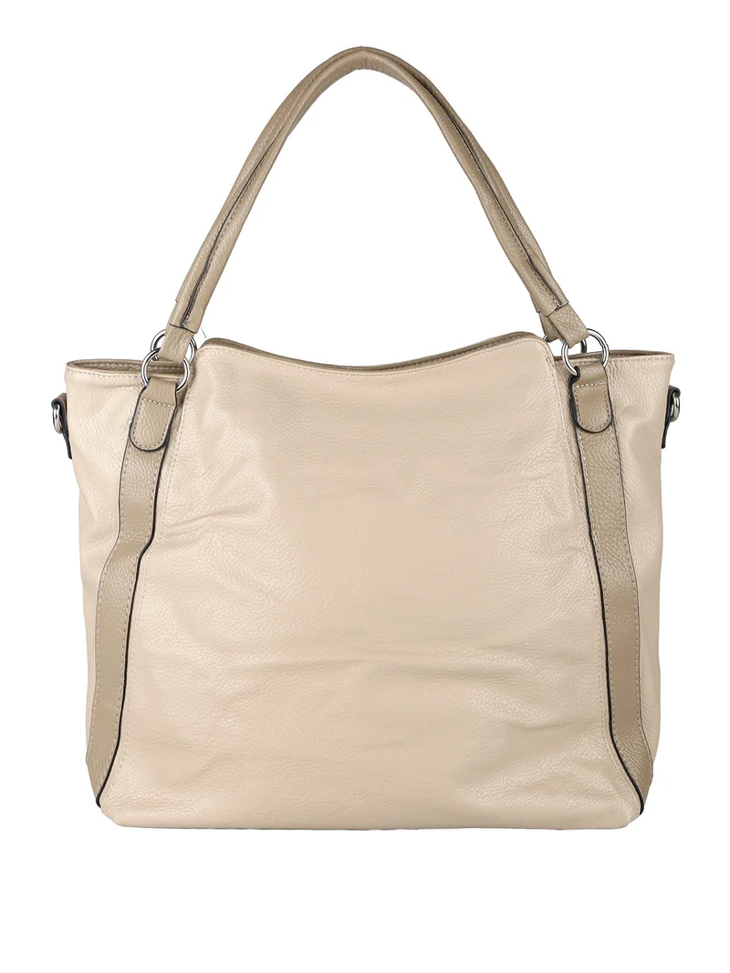 Borsa hobo da donna con doppi manici - taupe