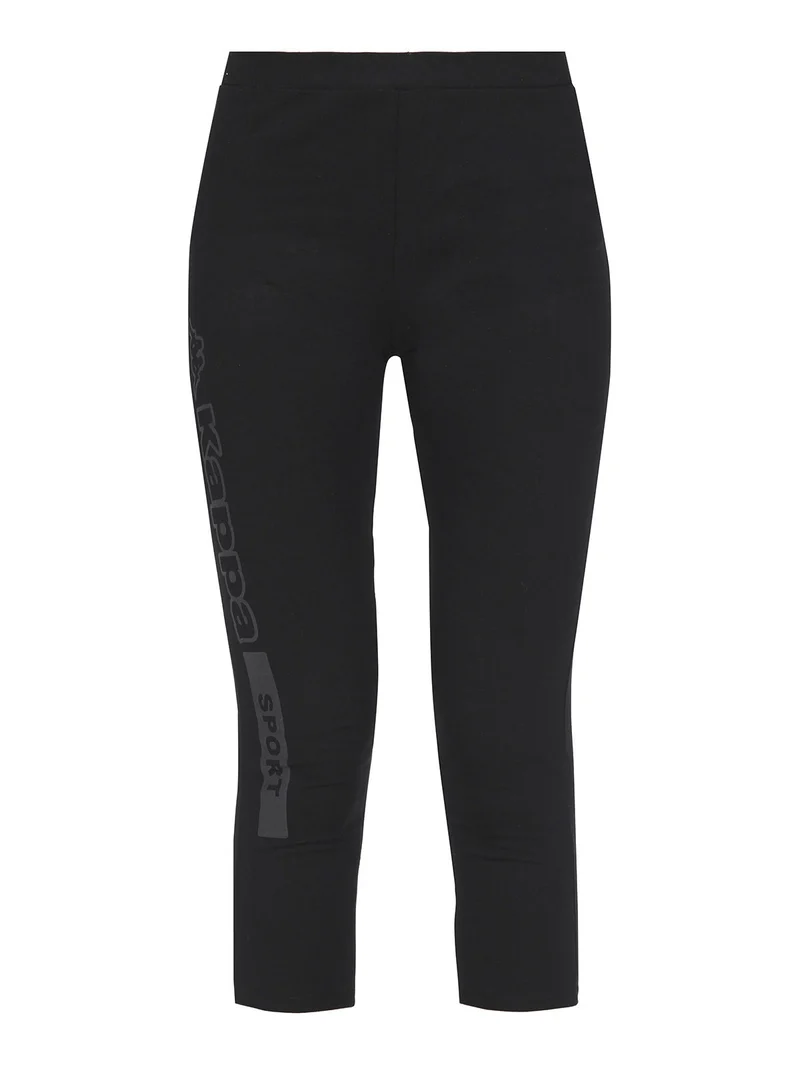 Leggings donna sportivi a 3/4 skin fit - nero