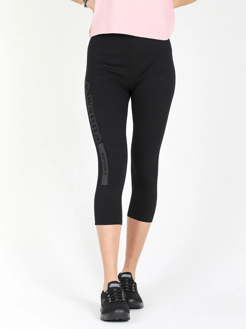 Leggings donna sportivi a 3/4 skin fit - nero