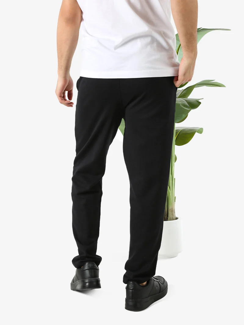 Pantaloni sportivi da uomo con coulisse - nero