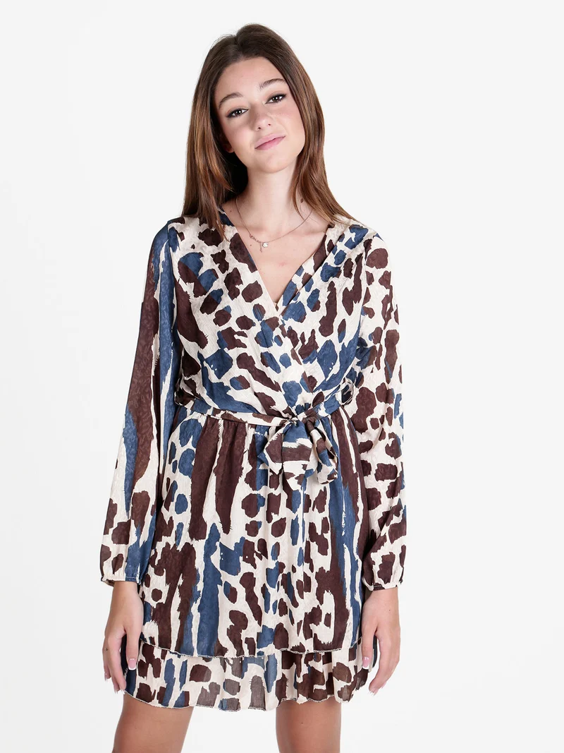 Vestito donna a maniche lunghe - blu