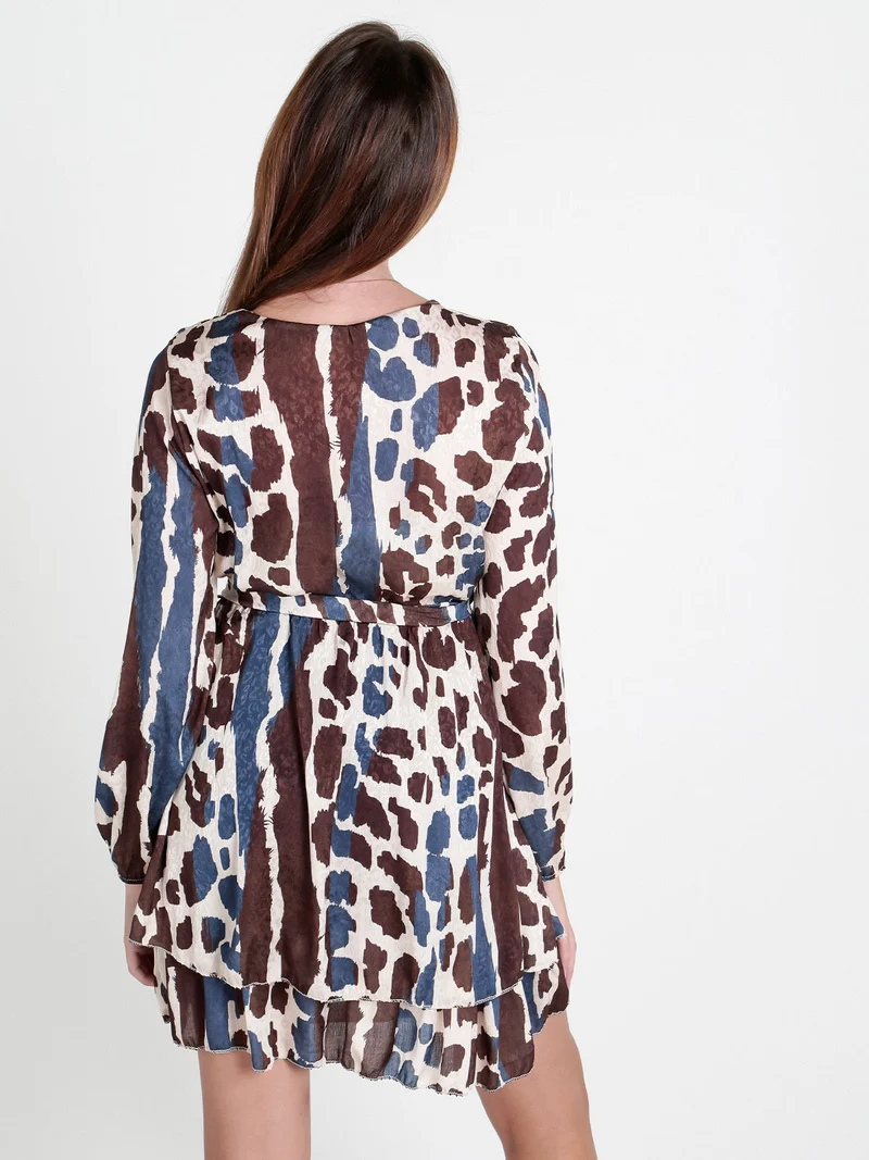 Vestito donna a maniche lunghe - blu