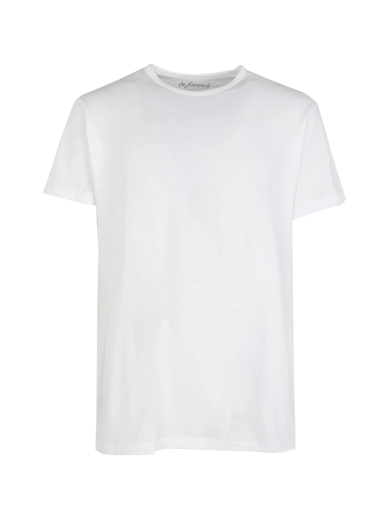 T-shirt intima girocollo da uomo in cotone - bianco