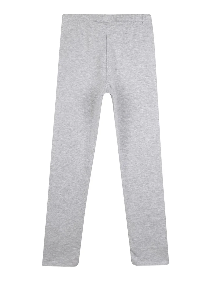 Leggings grigi con scritta bimba - grigio