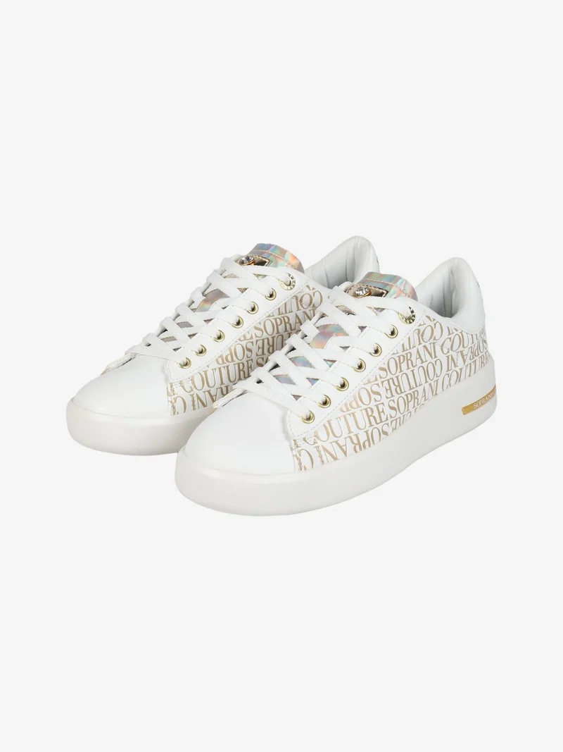 Sneakers donna stringate - oro