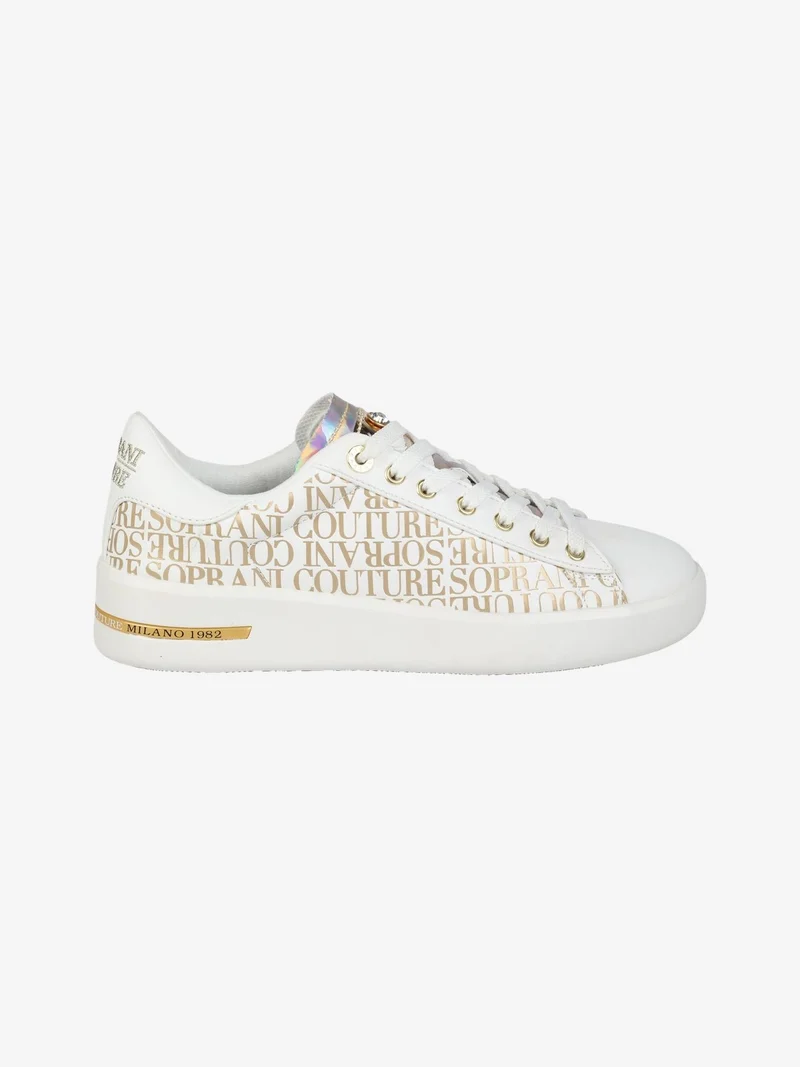 Sneakers donna stringate - oro
