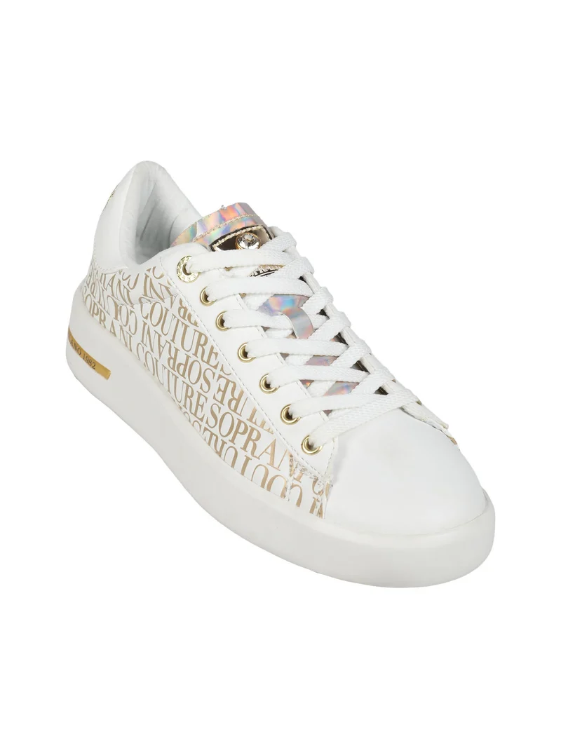 Sneakers donna stringate - oro