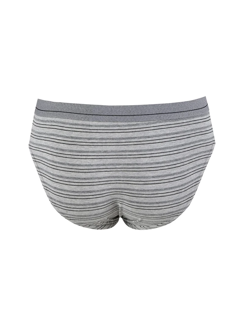 Slip uomo rigati in cotone jersey - grigio