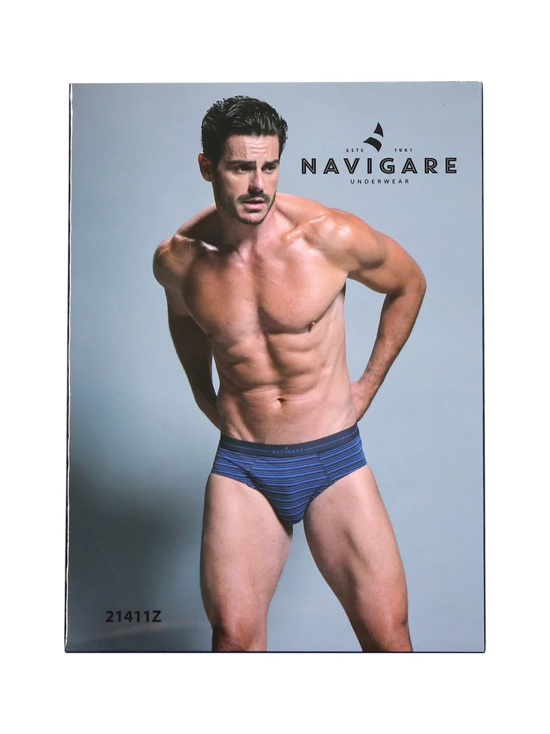 Slip uomo rigati in cotone jersey - grigio