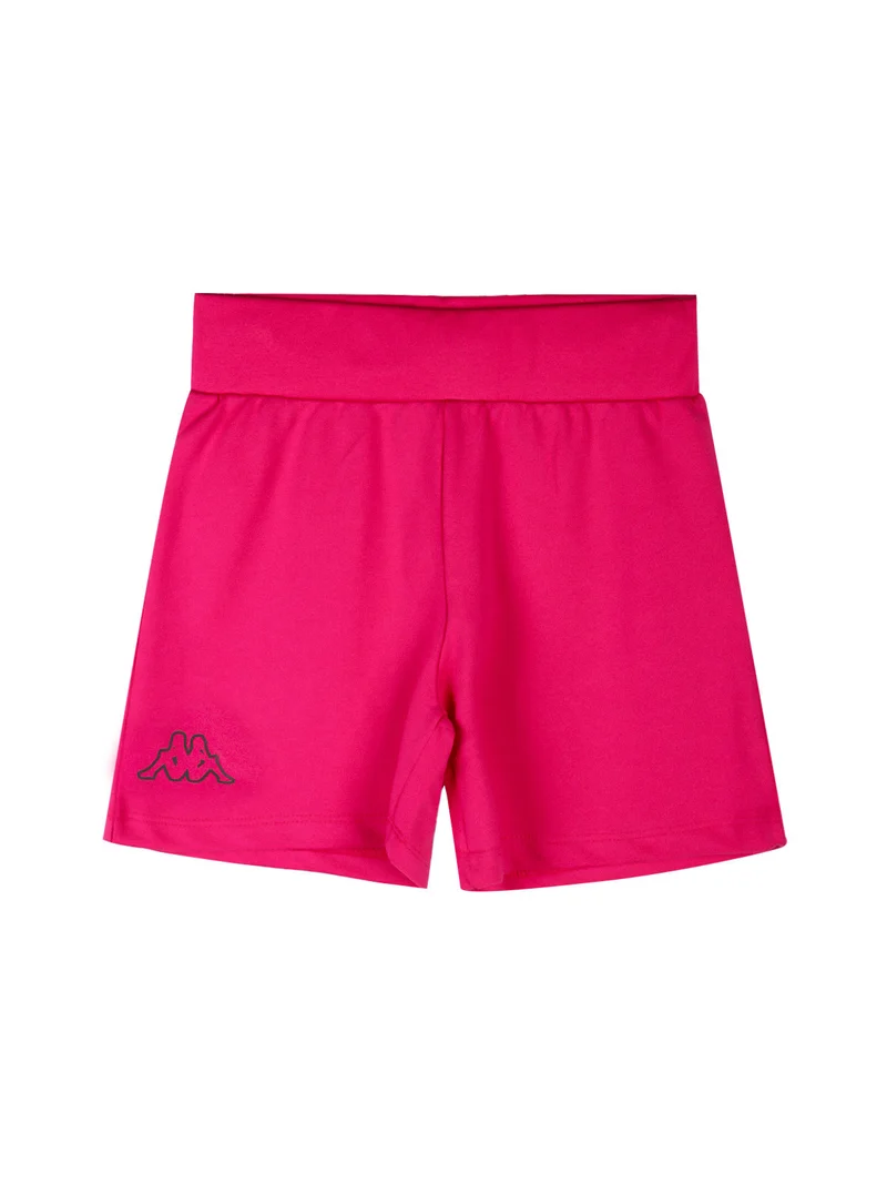 Completo corto 2 pezzi in cotone da bambina con t-shirt e shorts - bianco