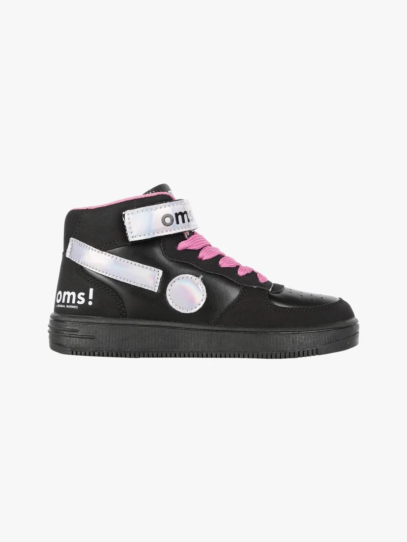 Sneakers alte da bambina - nero