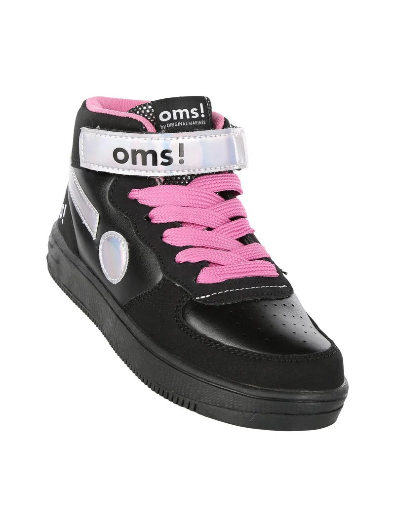 Sneakers alte da bambina - nero