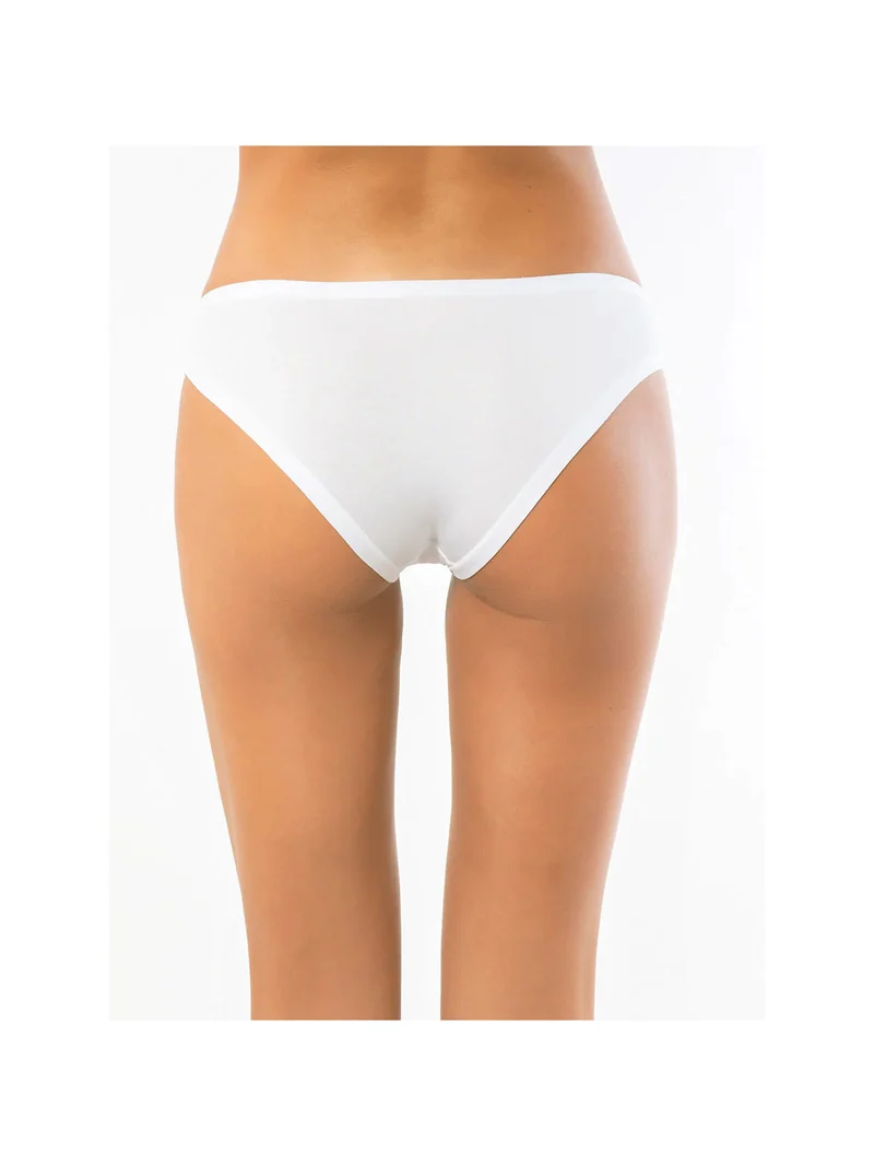 Slip donna a vita bassa in cotone - bianco