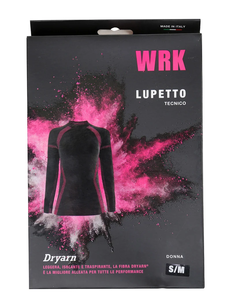 Lupetto donna tecnico - nero