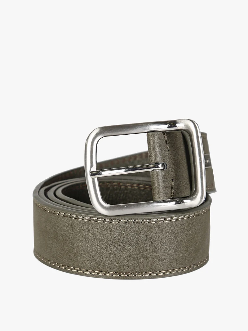 Cintura da uomo con fodera in pelle - militare
