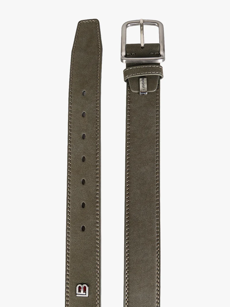 Cintura da uomo con fodera in pelle - militare