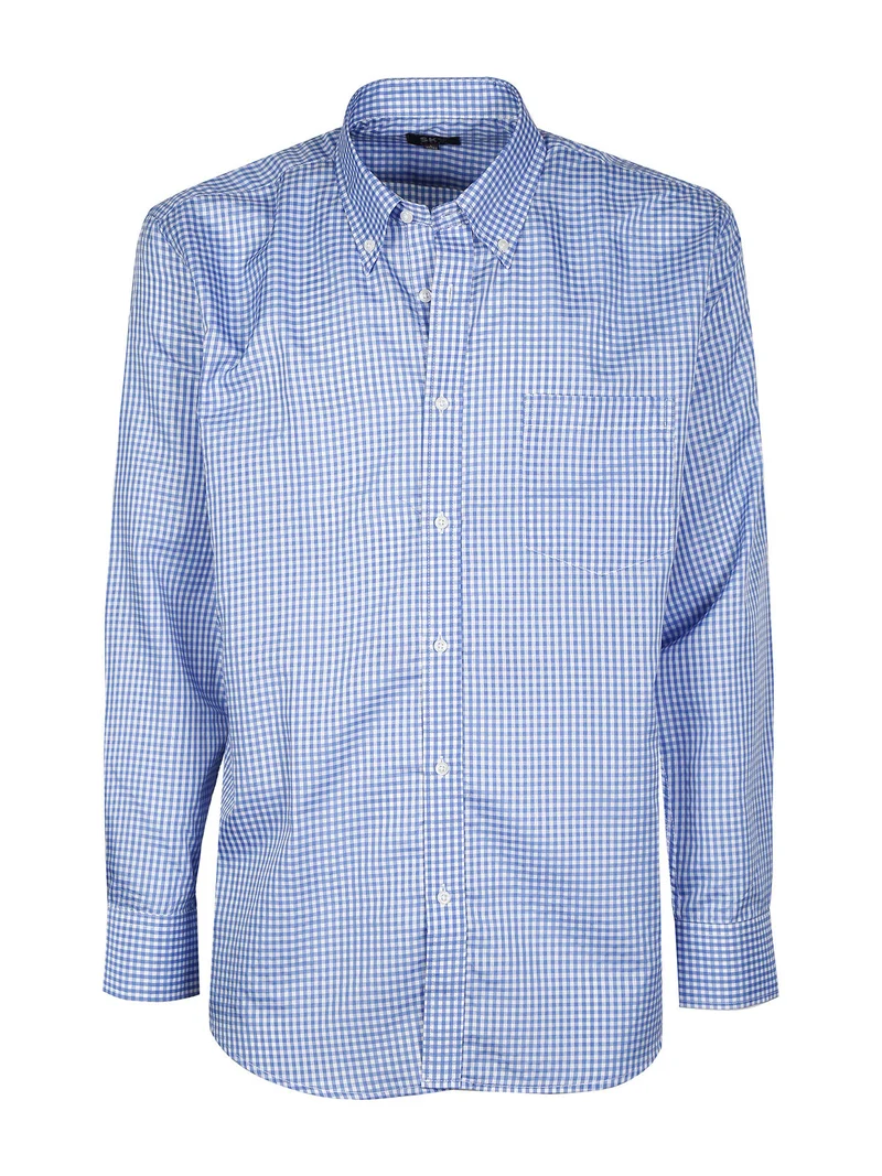 Camicia uomo a quadretti - azzurro