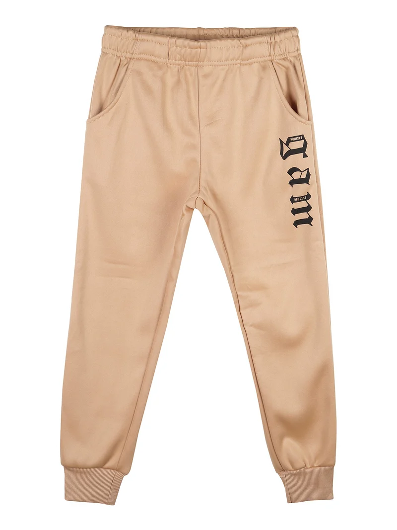Completo tuta da bambino 2 pezzi con cappuccio e zip - khaki