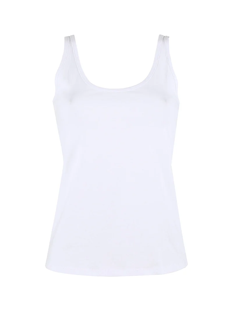 Canotta donna in cotone - bianco