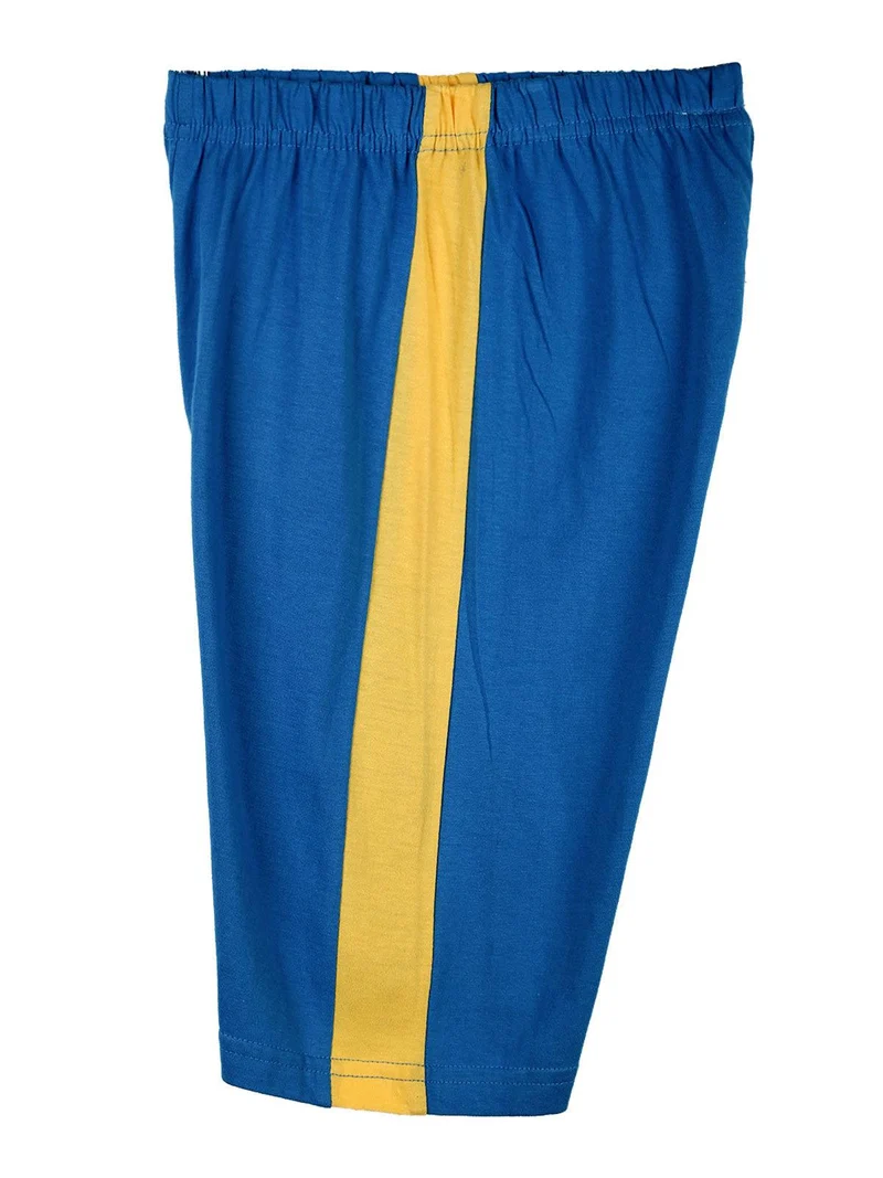 Completo corto da bambino t-shirt+ bermuda - blu