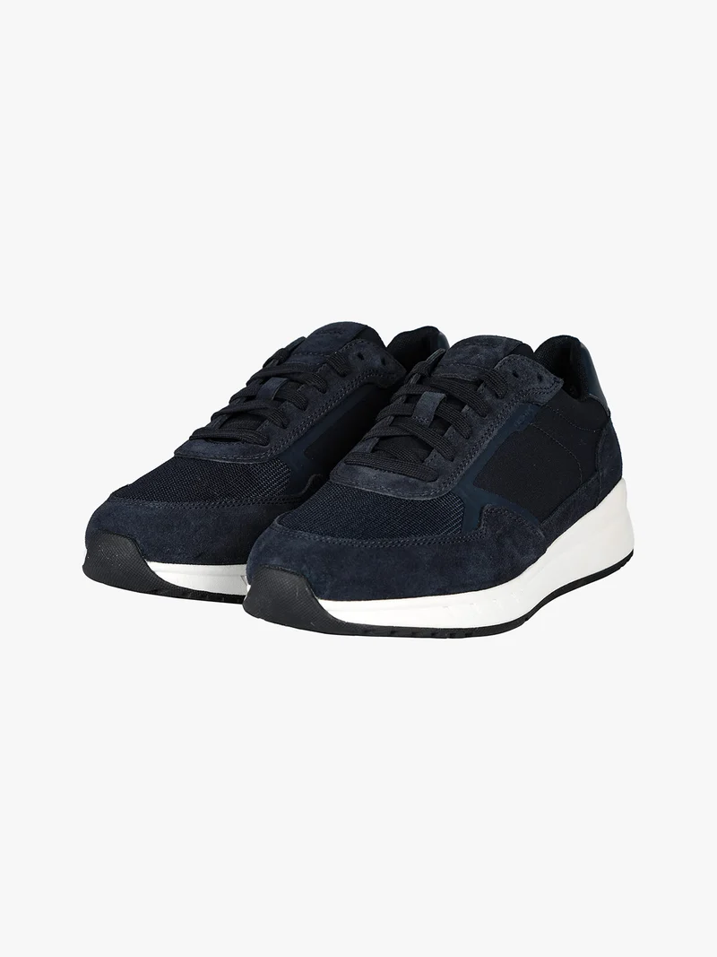 U BRANTHON A Sneakers in pelle scamosciata da uomo - blu scuro