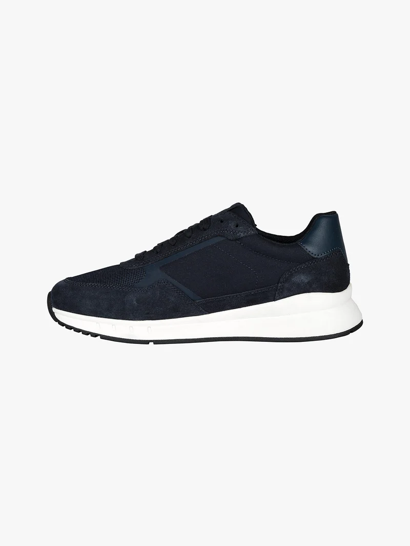U BRANTHON A Sneakers in pelle scamosciata da uomo - blu scuro