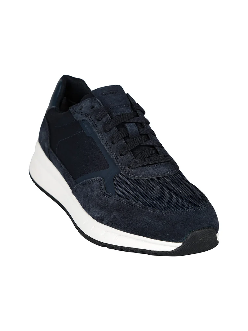 U BRANTHON A Sneakers in pelle scamosciata da uomo - blu scuro