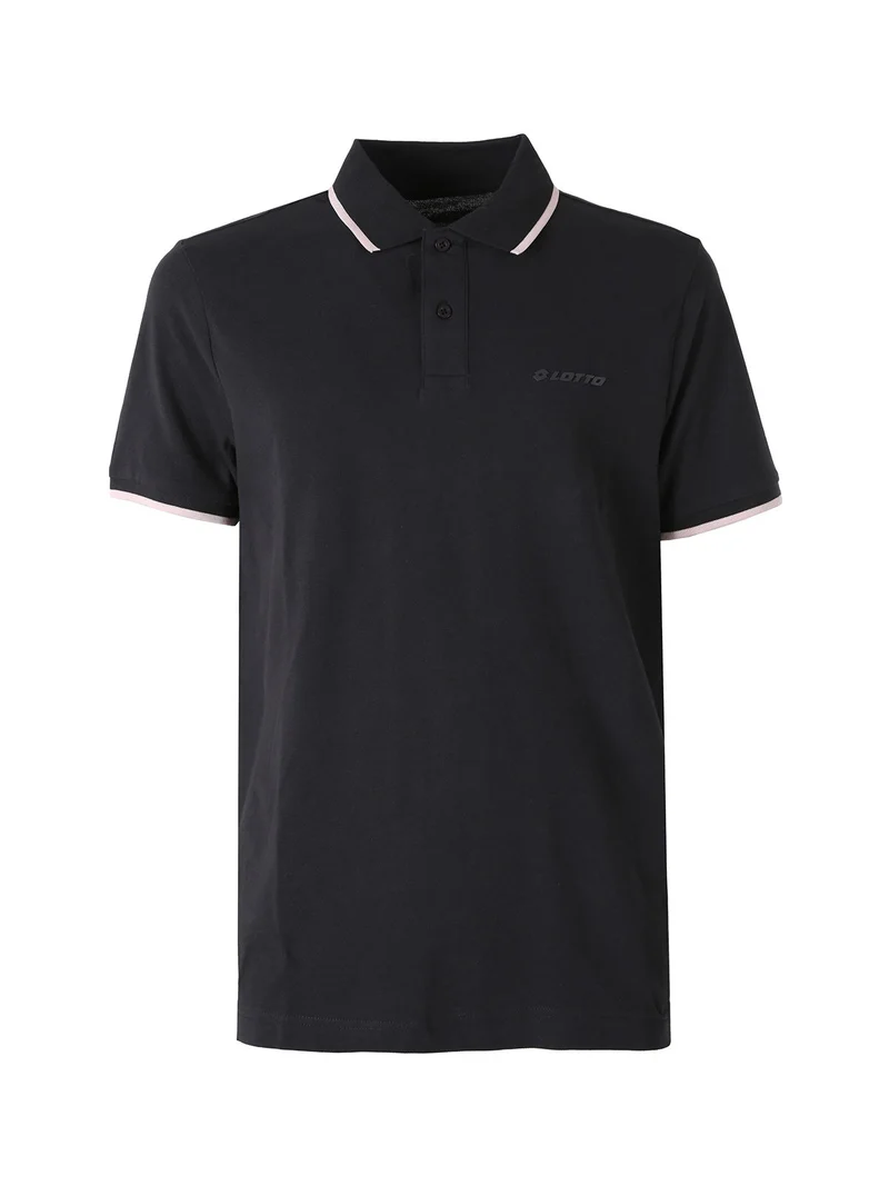 Polo da uomo in cotone a maniche corte - grigio scuro