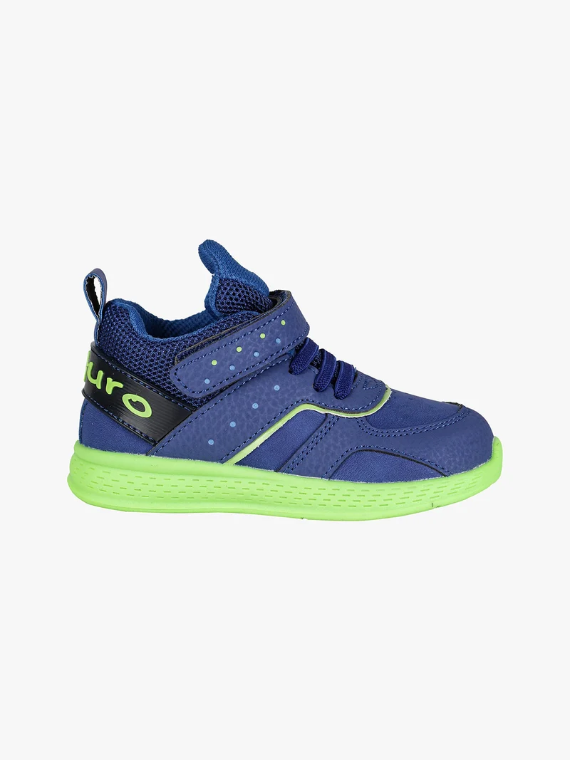 Sneakers alte per bambino con luci - blu